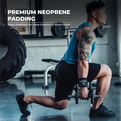 Widen Weight Lifting Hook Grips with Wrist Wraps Hand-Bar Wrist Strap Gym Fitness Hook Weight Strap Pull-Ups Power Lifting Glove